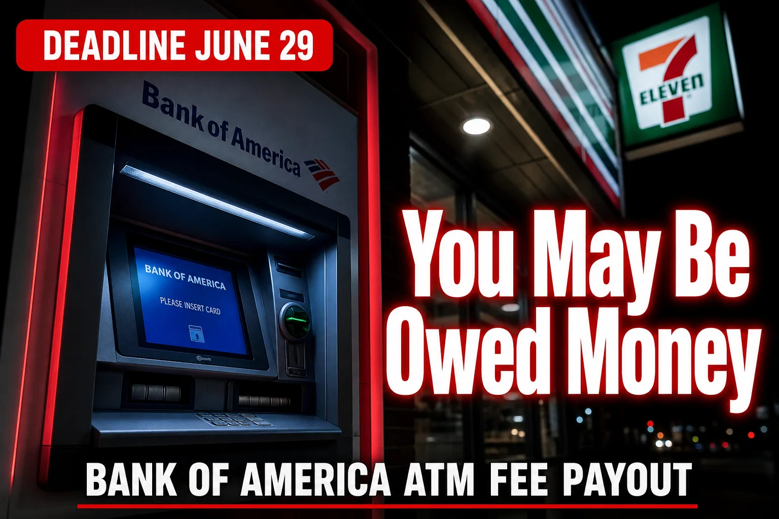 Bank of America's $2.25M 7-Eleven ATM Settlement: What Every Account Holder Must Know Before June 29