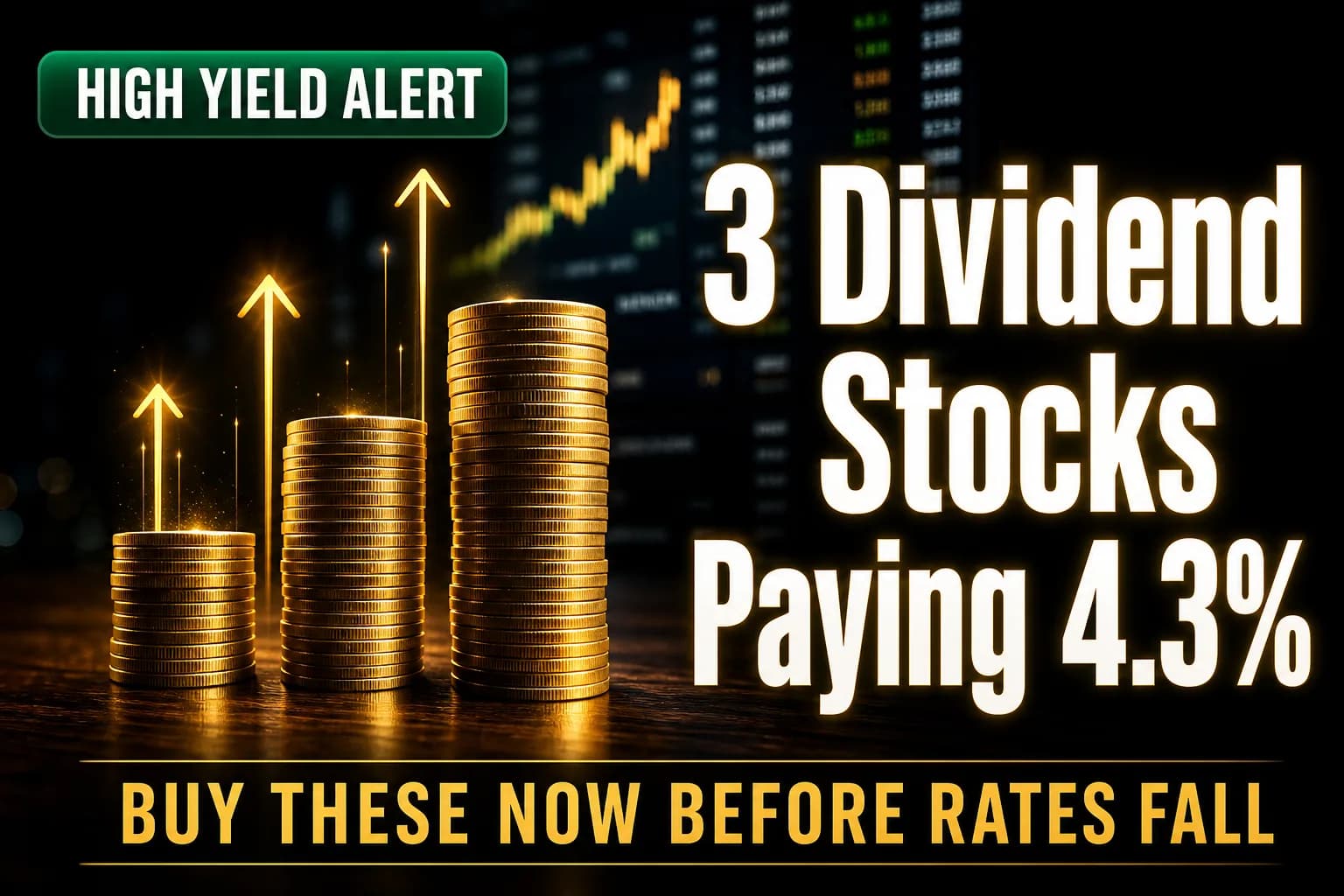 3 Top Dividend Stocks Yielding 4.3% or More to Buy Right Now