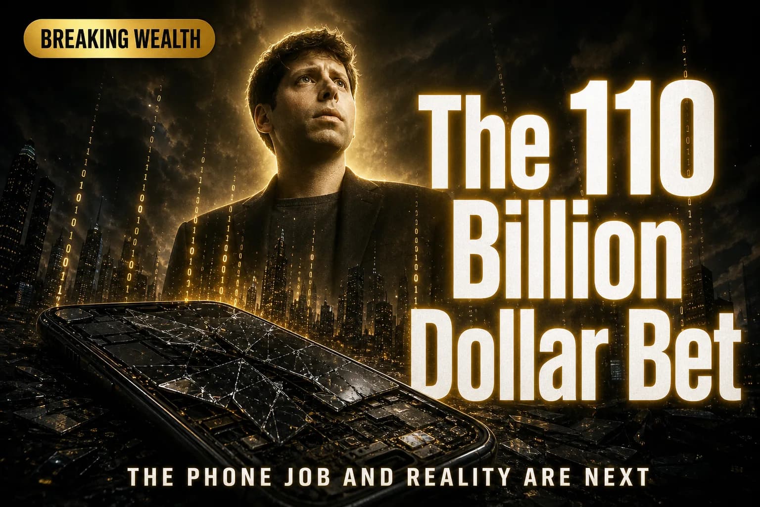 Sam Altman's $110 Billion Bet: The Man Who Wants to Replace Your Phone, Your Job — and Maybe Reality Itself