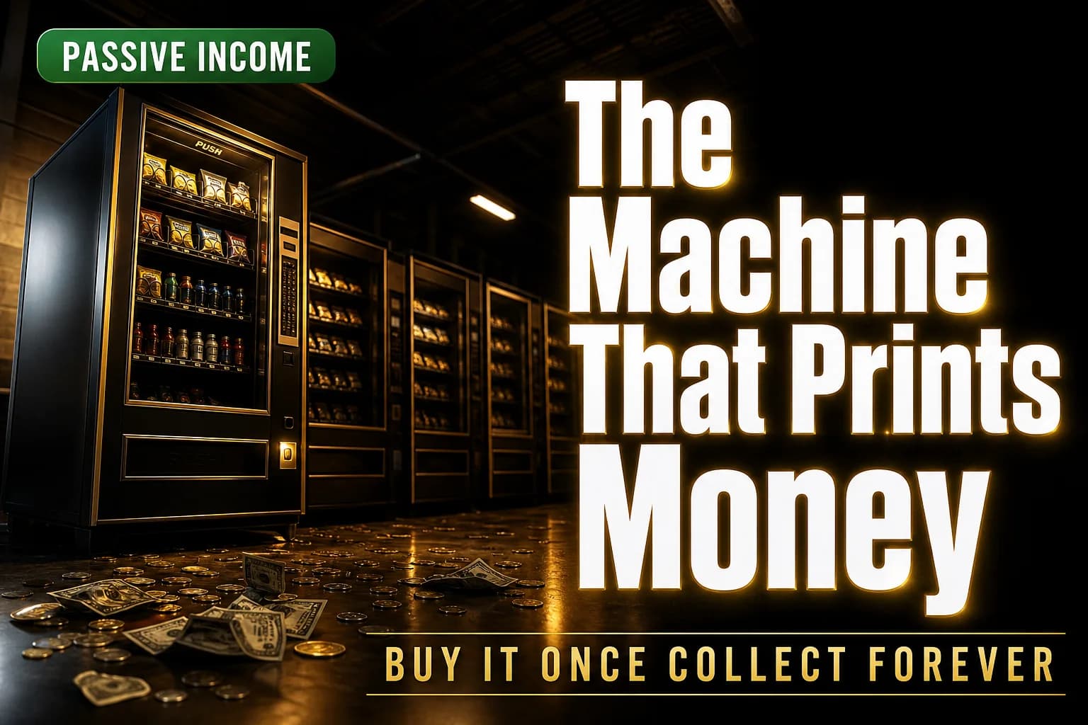 Vending Machine Passive Income: The $40,000-a-Month 'One-and-Done' Asset